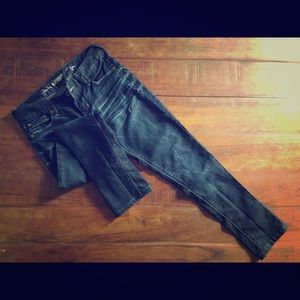 Express skinny jeans in charcoal